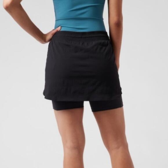 Athleta Trekkie Jupe Skort in Black Size 16 Plus NEW - Picture 2 of 10